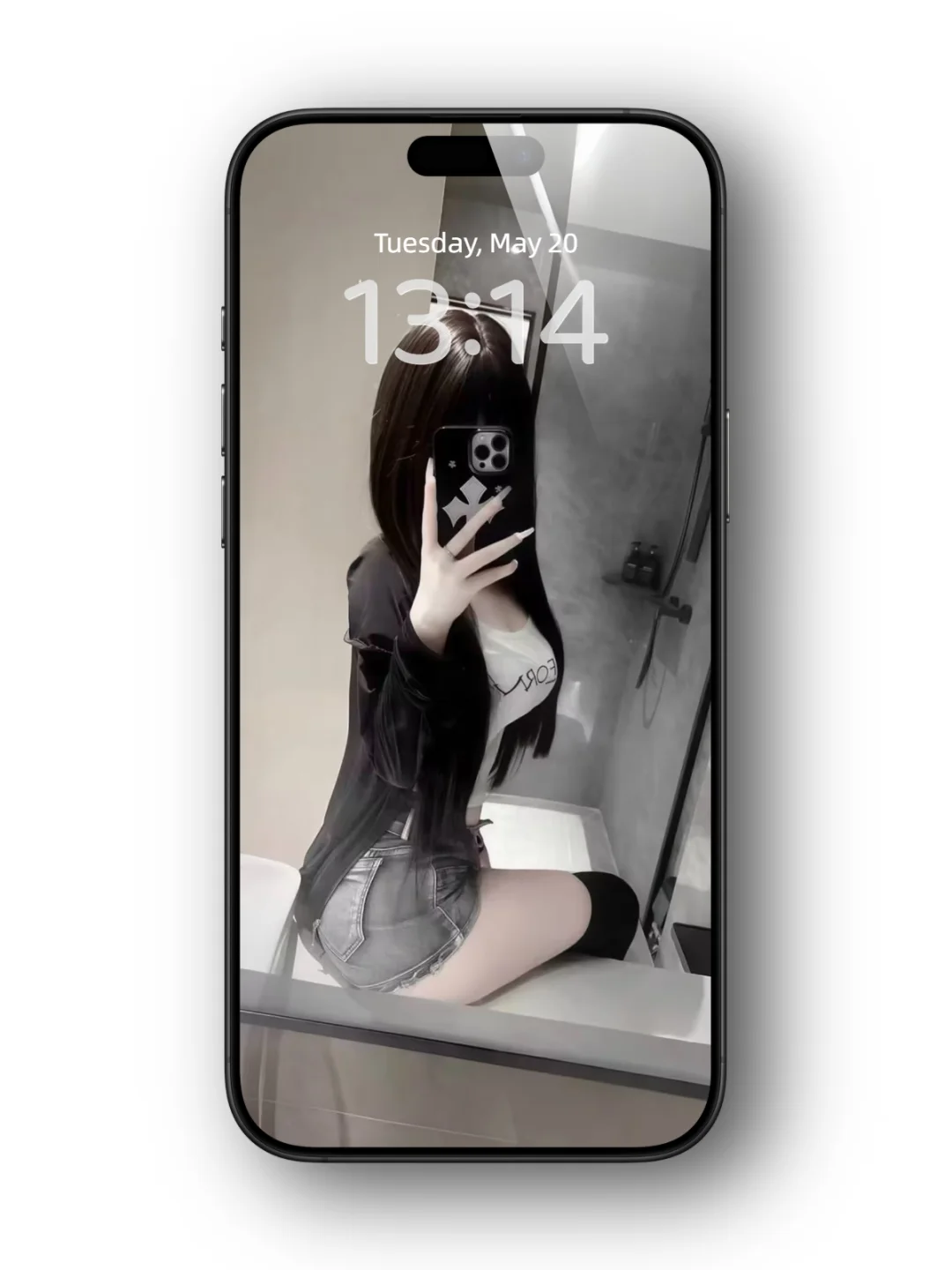 斩男镜面壁纸｜锁屏时他视线突然定格💘