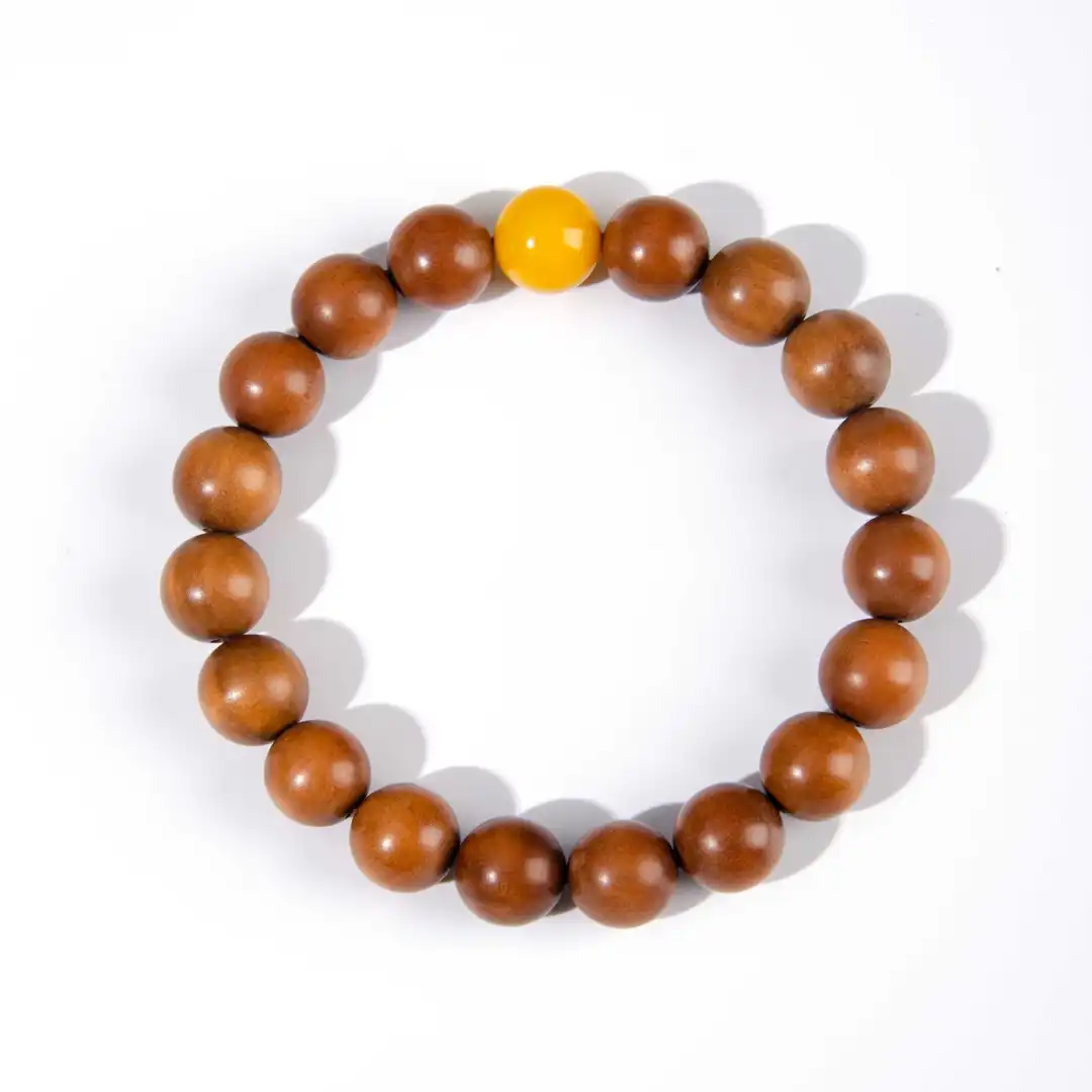 老山檀手串女款 黑肉沉水檀香木手链 天然