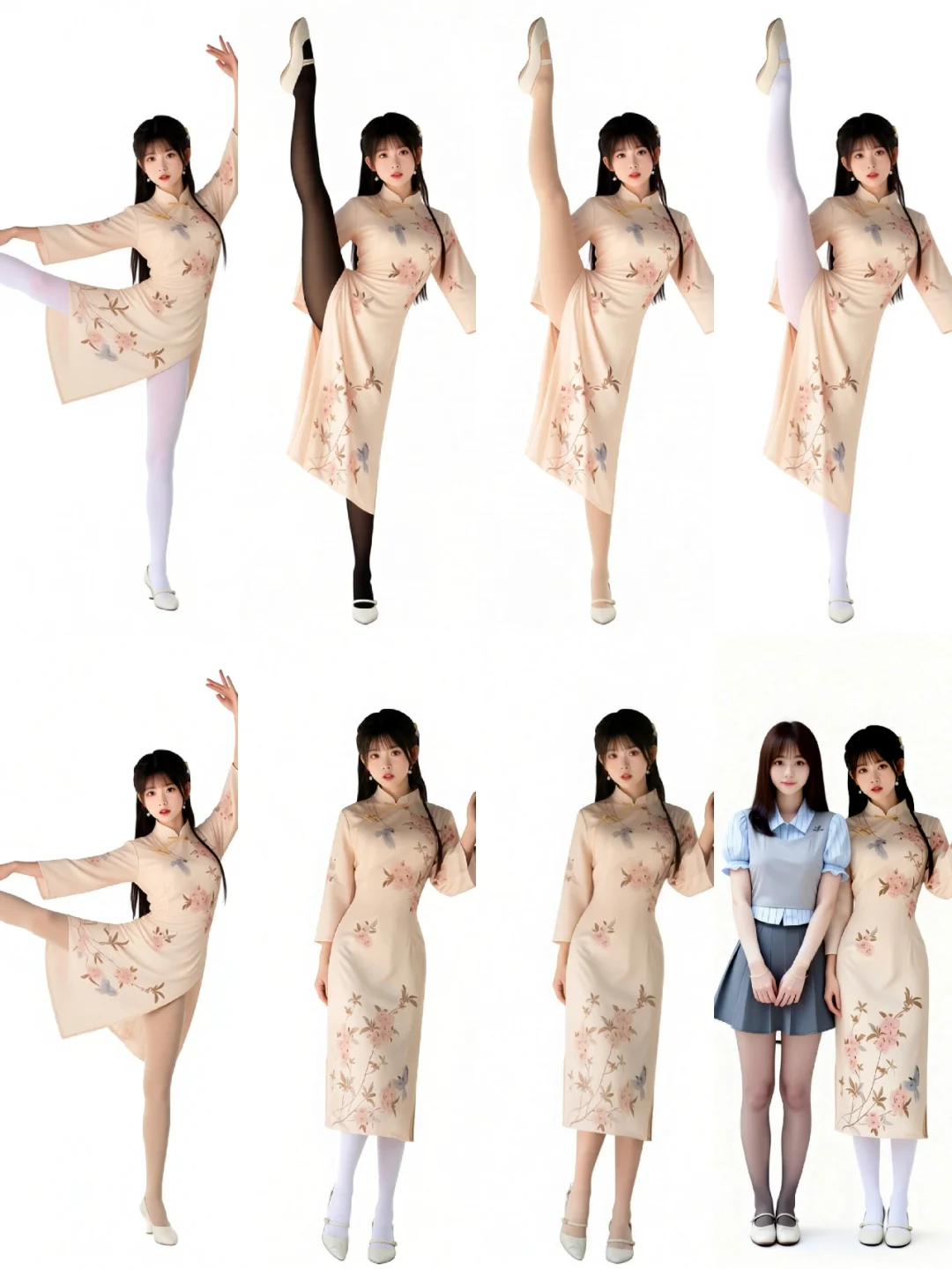 旗袍什么颜色丝袜好看