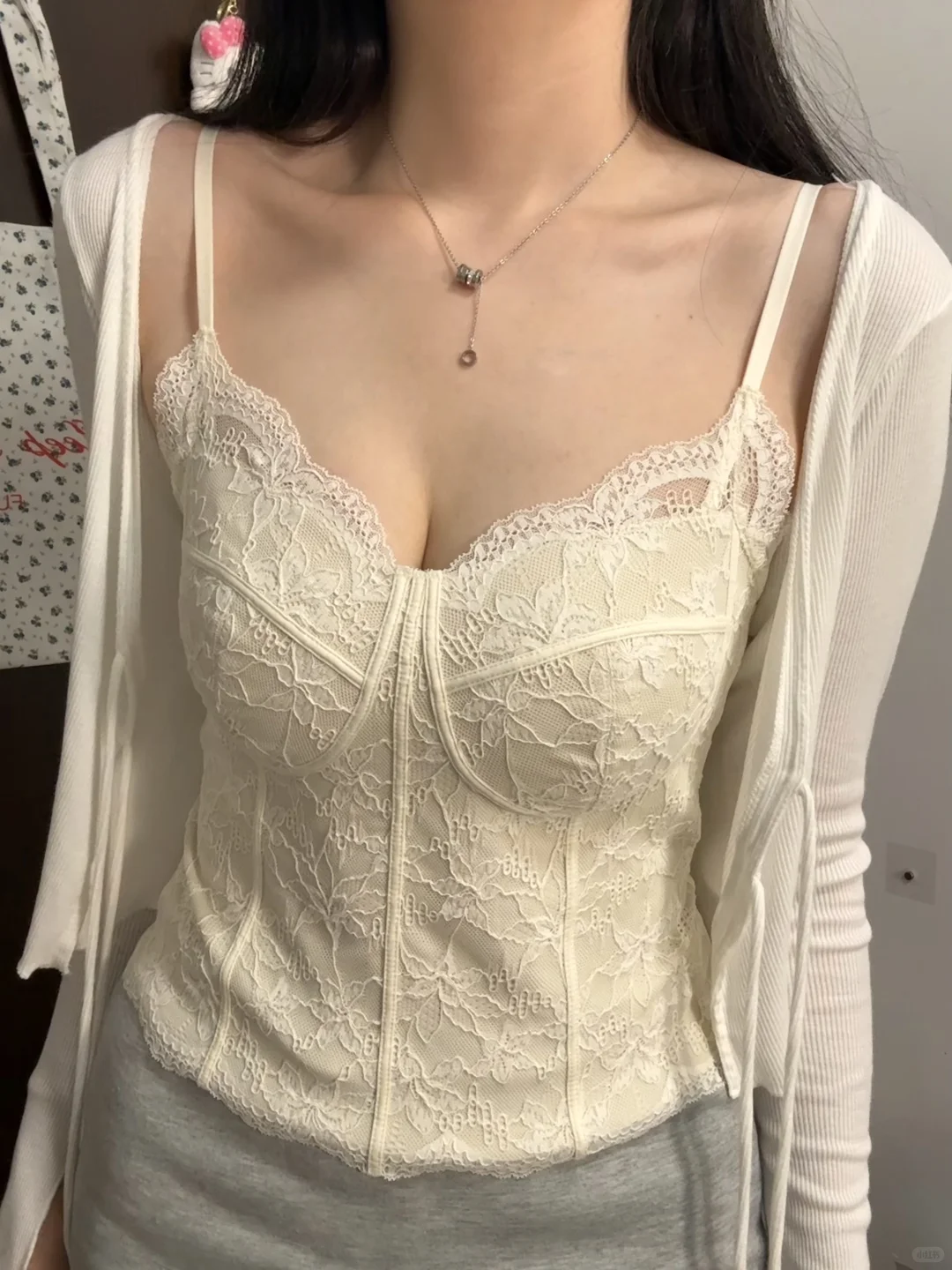 最适合内搭的蕾丝吊带出现了！！