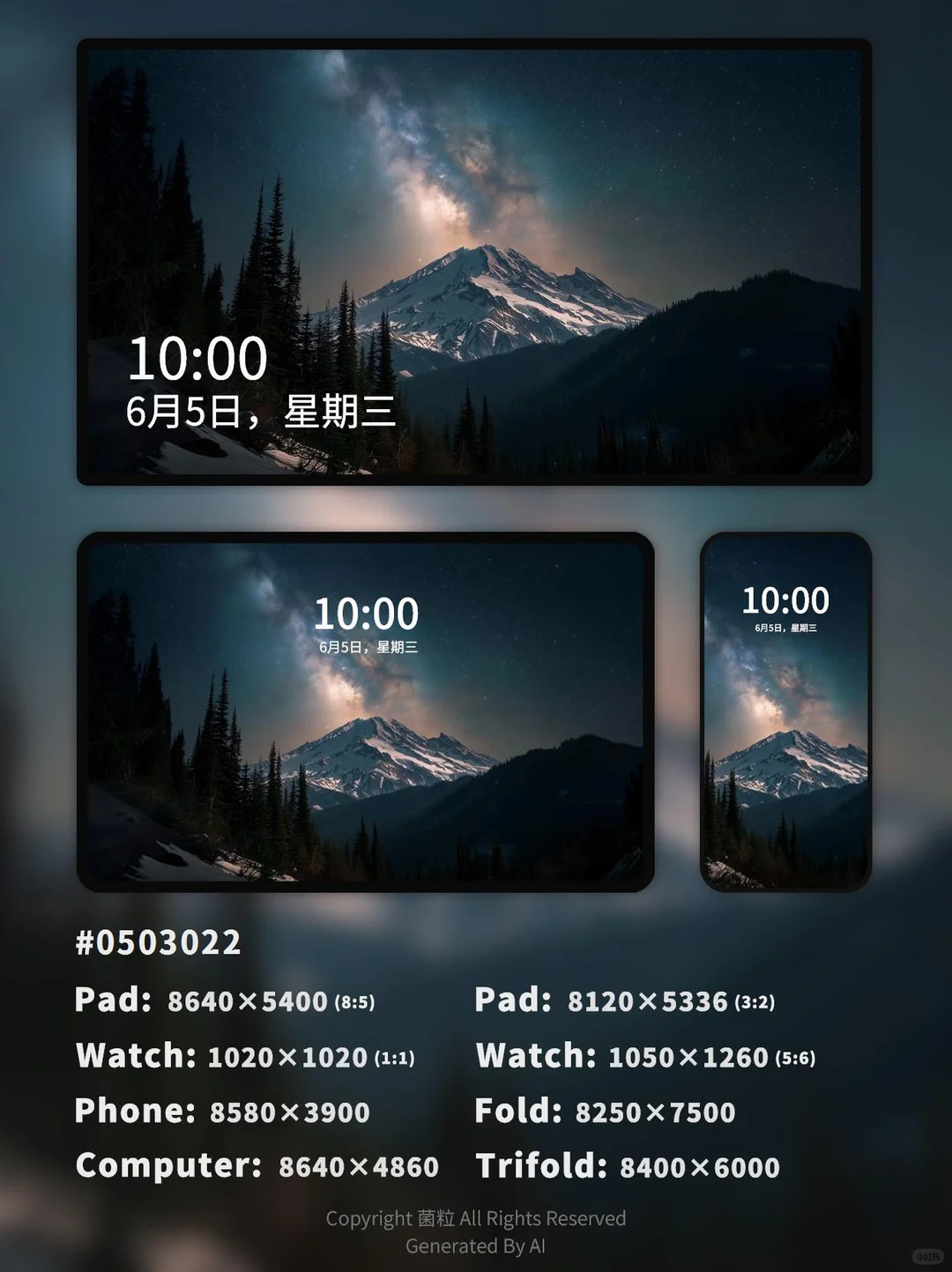 高清壁纸 | 星河落峰 0503022