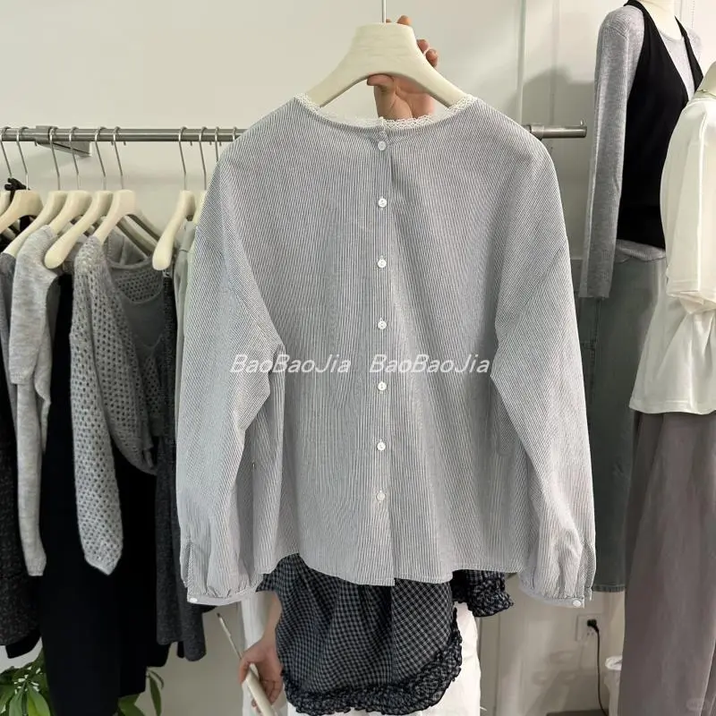 👗显瘦遮肉的韩系蕾丝小衫来啦！