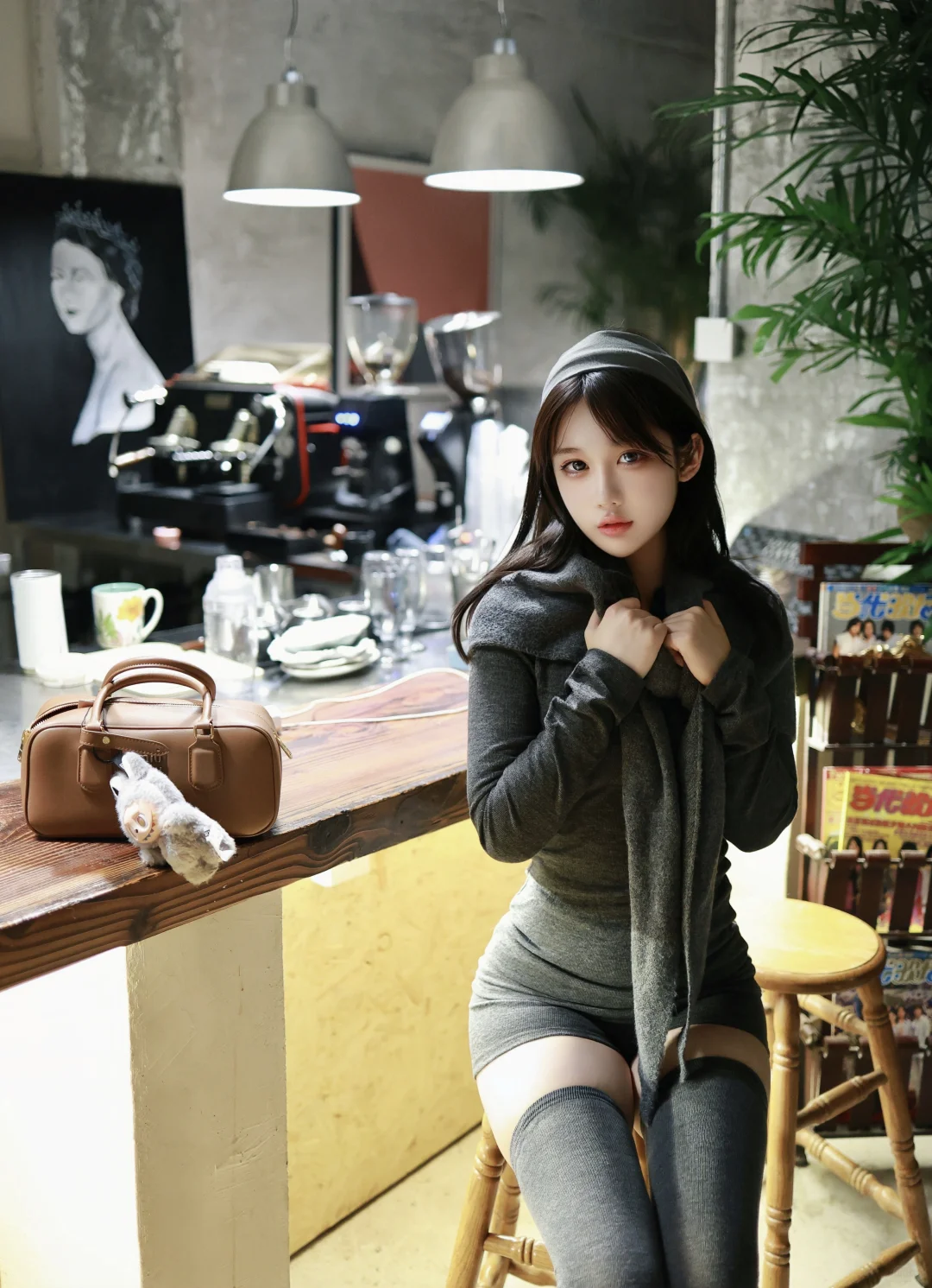 一些秋冬灰色系穿搭