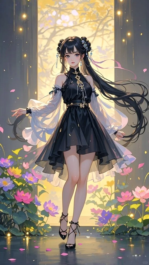 二次元古风美少女太仙了，好喜欢！