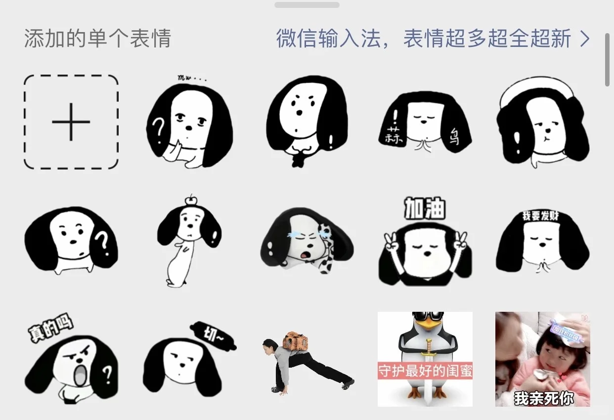 谁还没用上露思画的小狗表情包