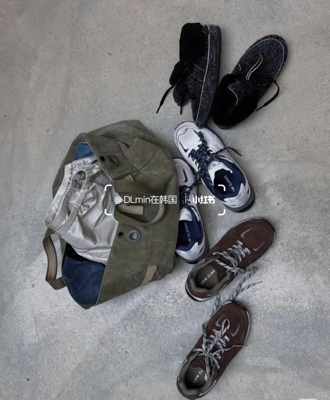 韩女的松弛感、太爱了～low classic 运动鞋