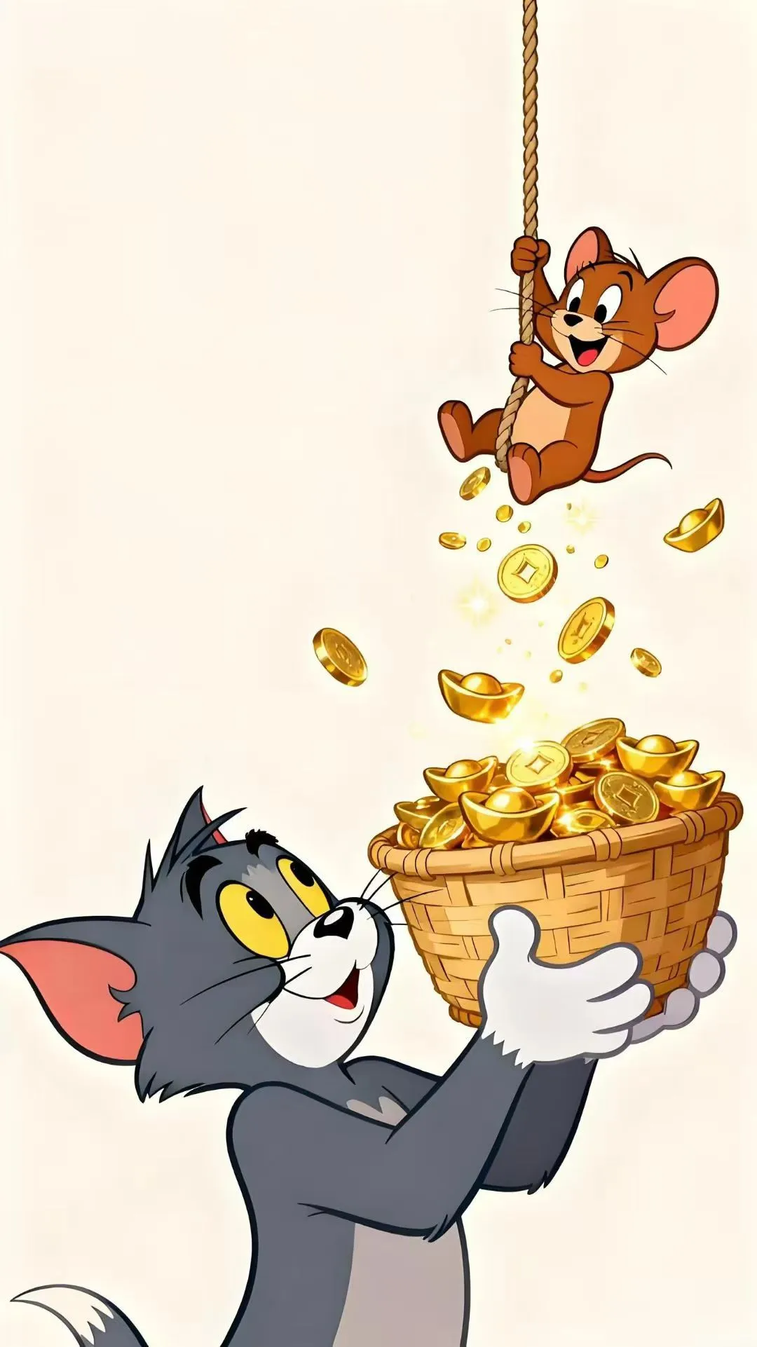 猫和老鼠接金壁纸