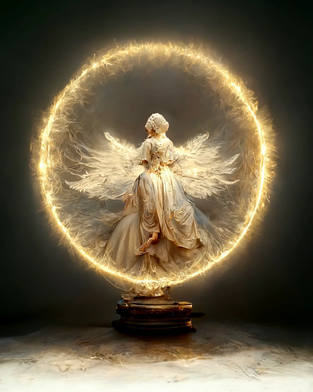 AI绘画｜光环中的天使
