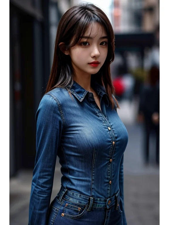 AI绘画 朋友问秋天了女生怎么在公园拍照