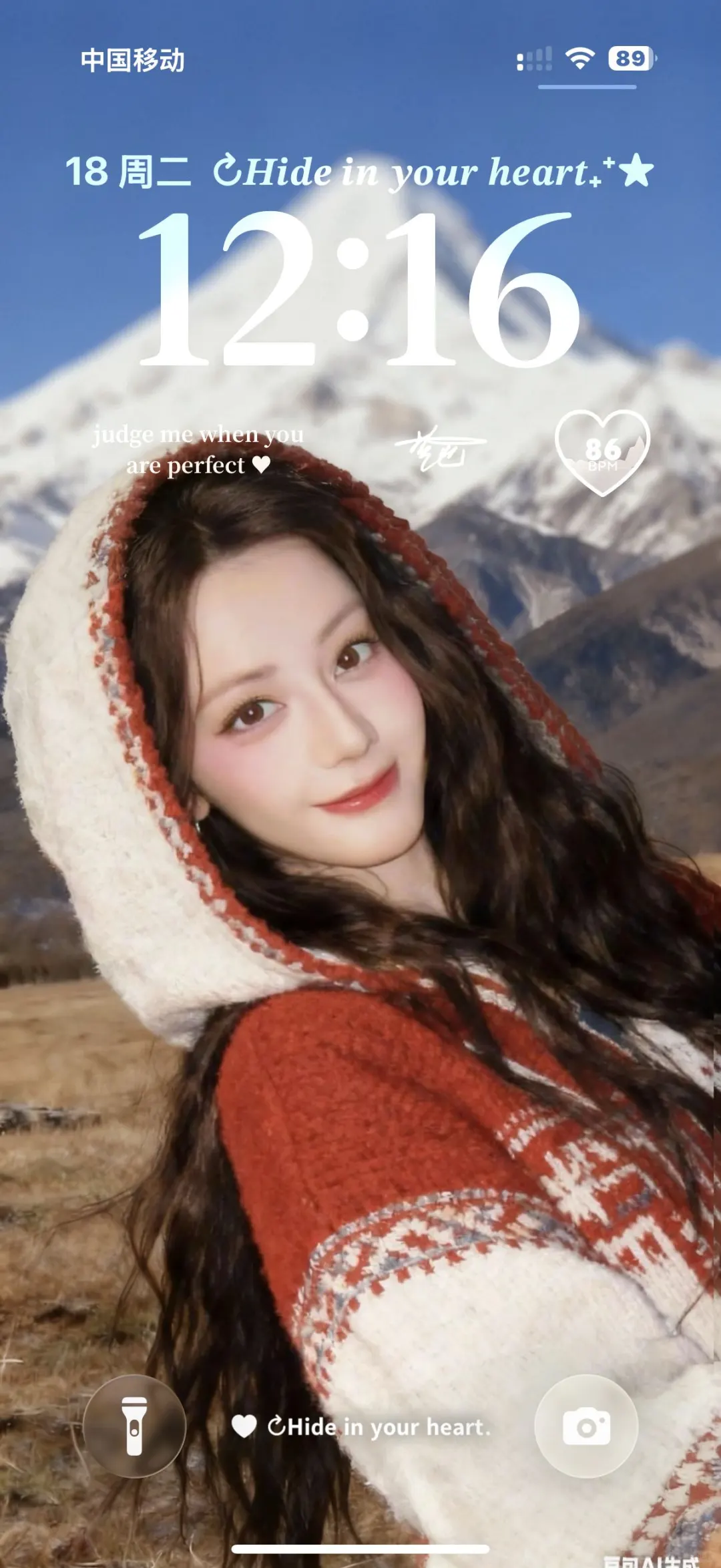 热巴这张雪山壁纸真的好美！！