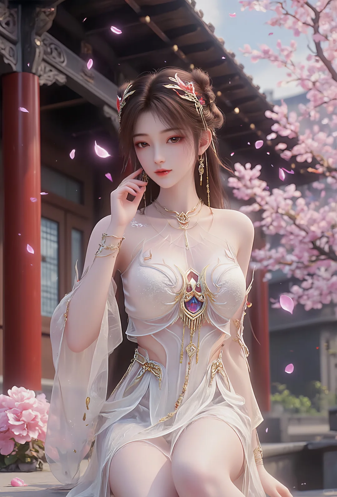 国漫女神壁纸18、喜欢的礼貌拿图