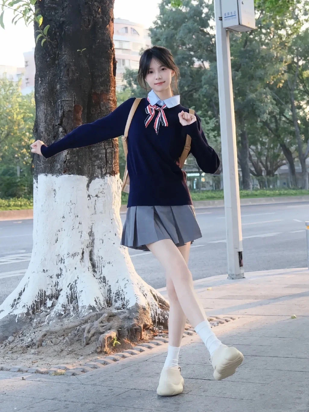 青春校园，温婉动人的青葱学妹