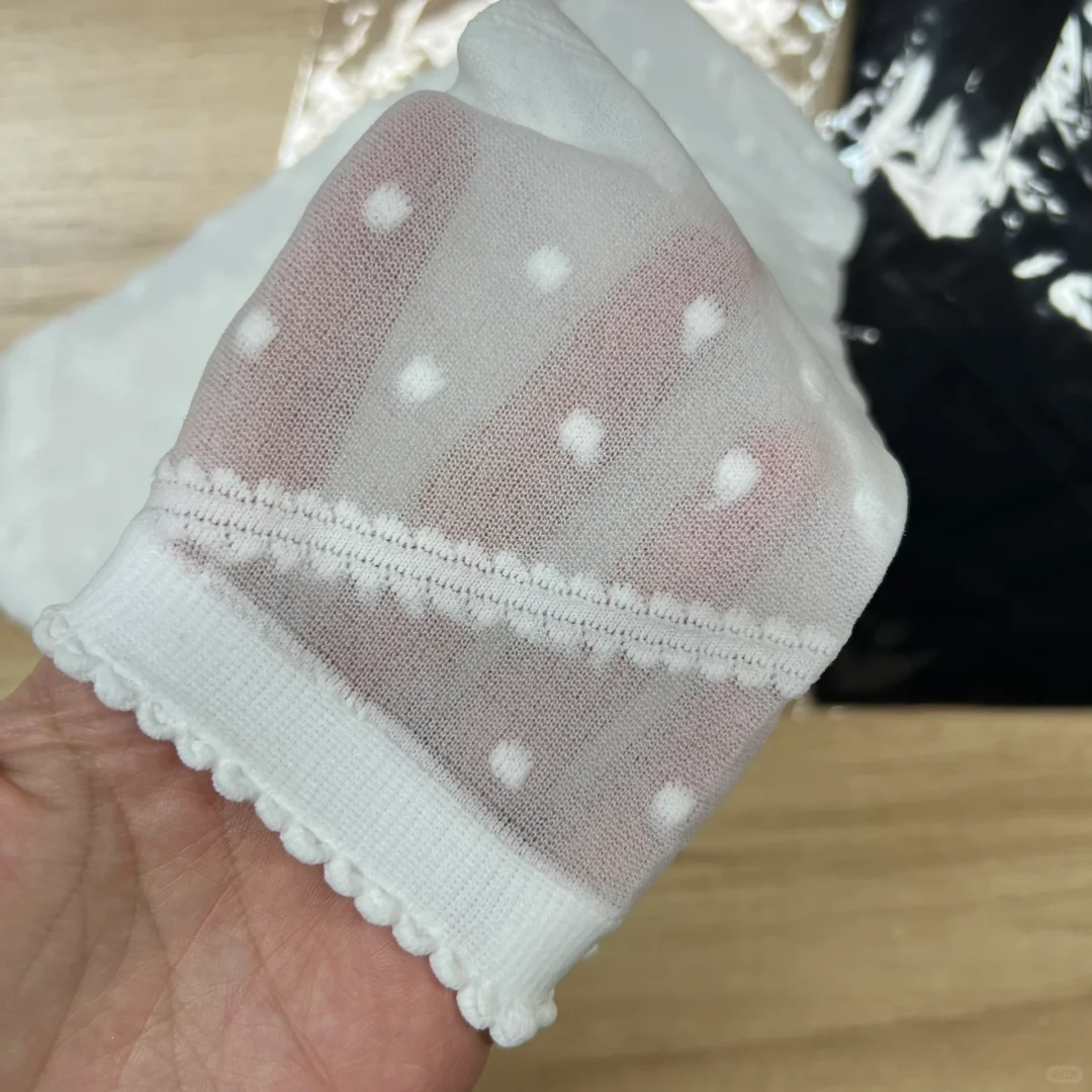 亲测，慎入 ap黑色波点过膝袜