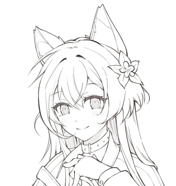 1000+动漫少女线稿绘画参考合集