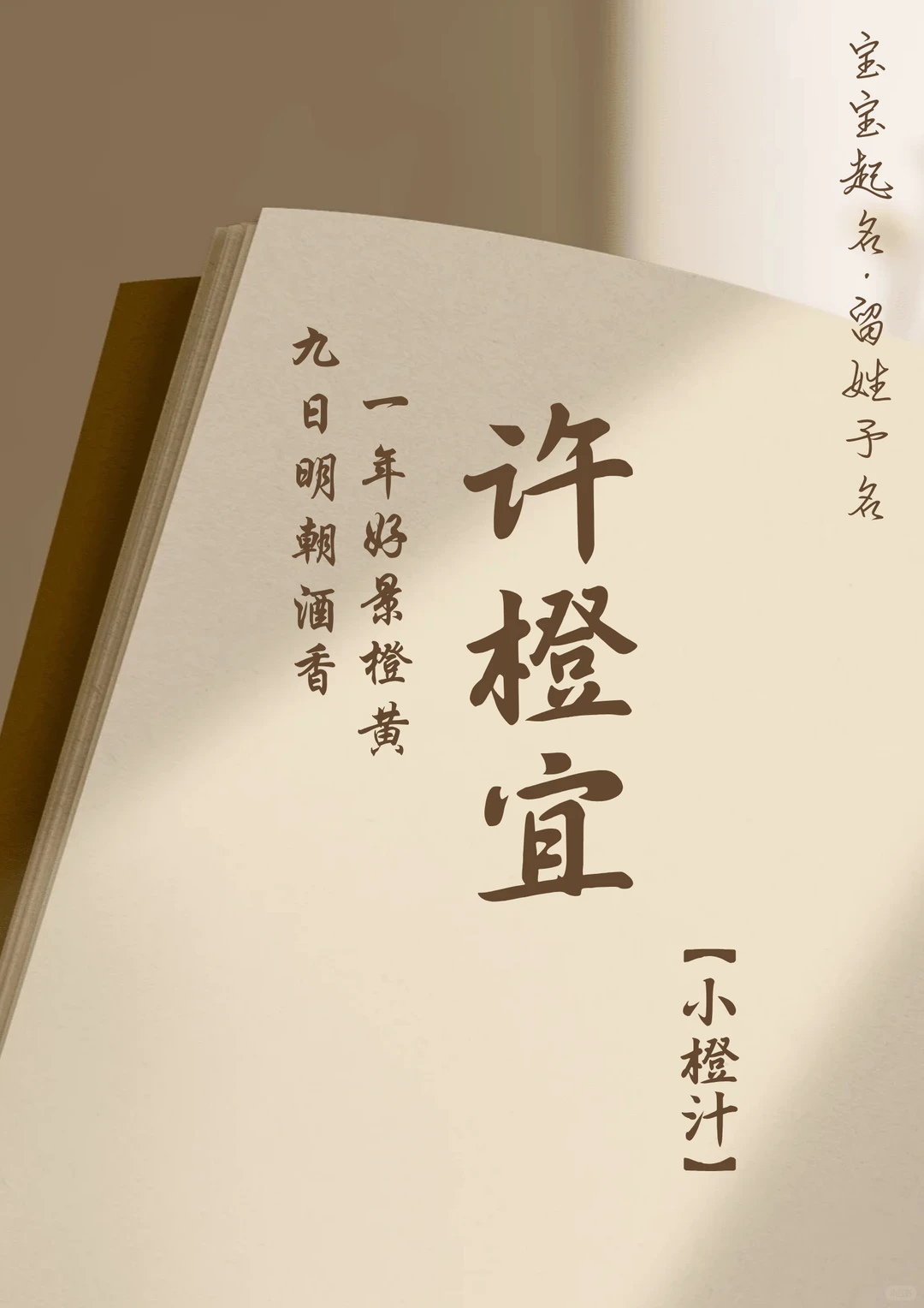 一眼万年，惊艳耐看，一听就是大女主的宝宝名