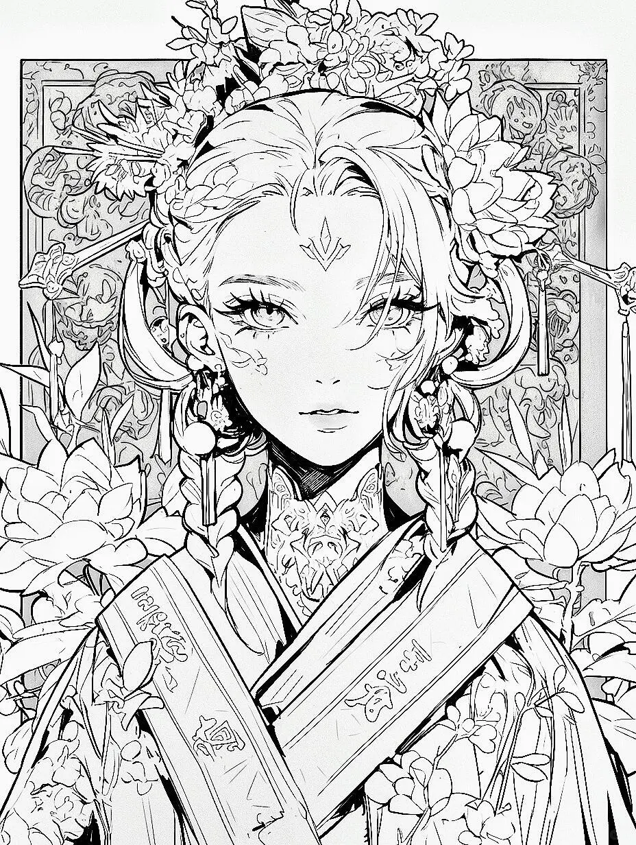 1300➕国风人物线稿素材🥬