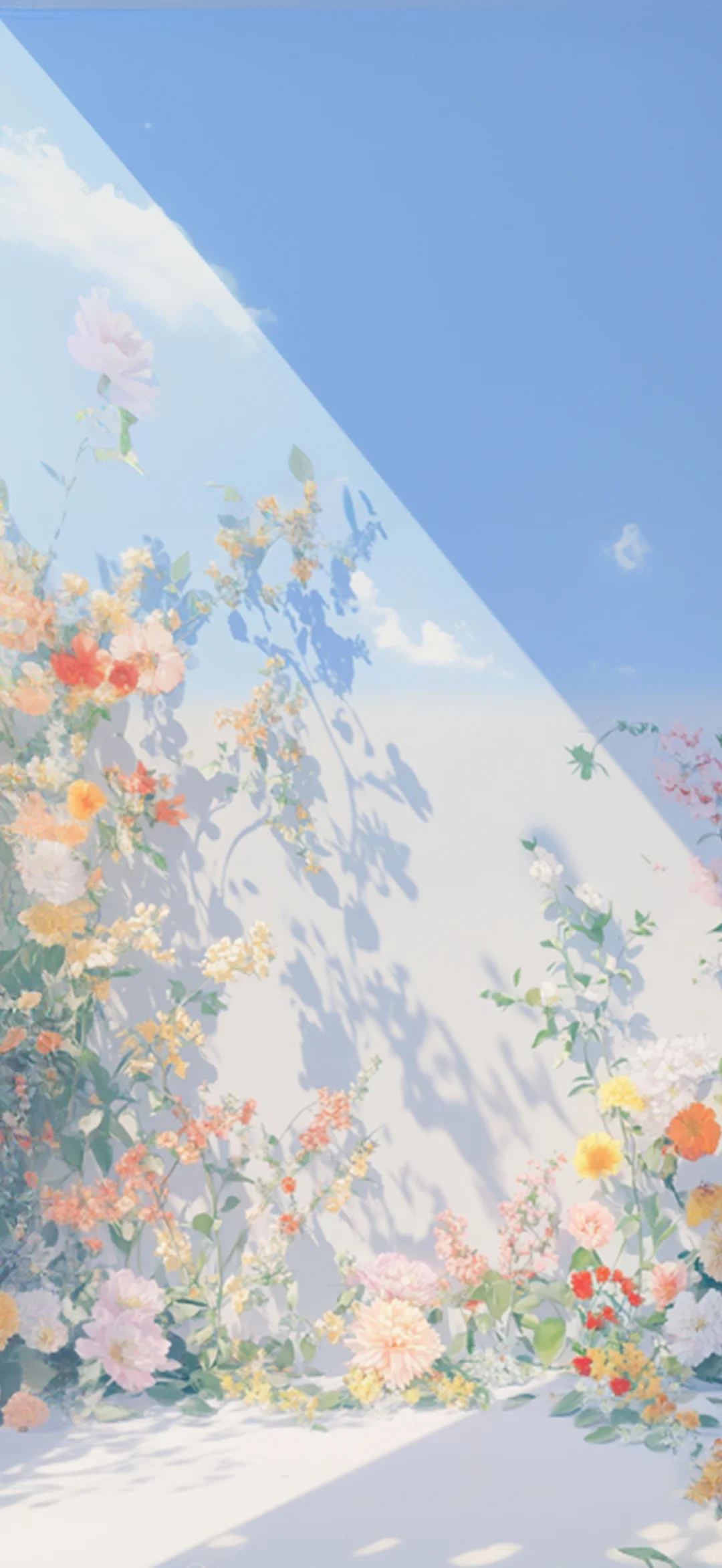 真的不小心删了，永远爱花花天空的壁纸