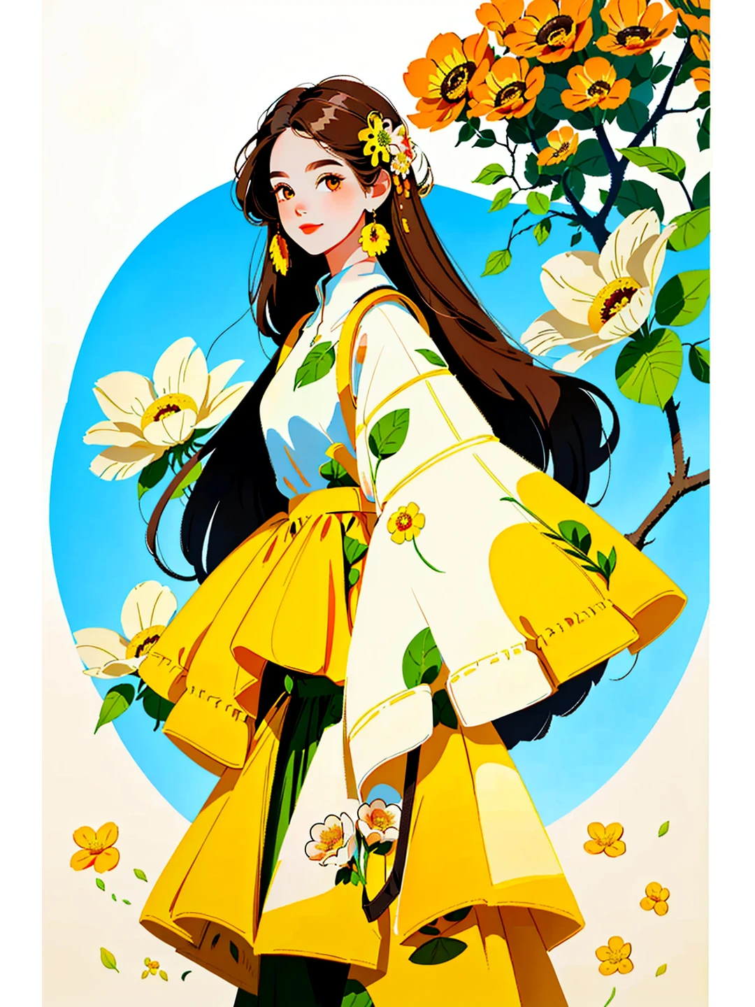 我和AI有话说 | 出游穿搭插画