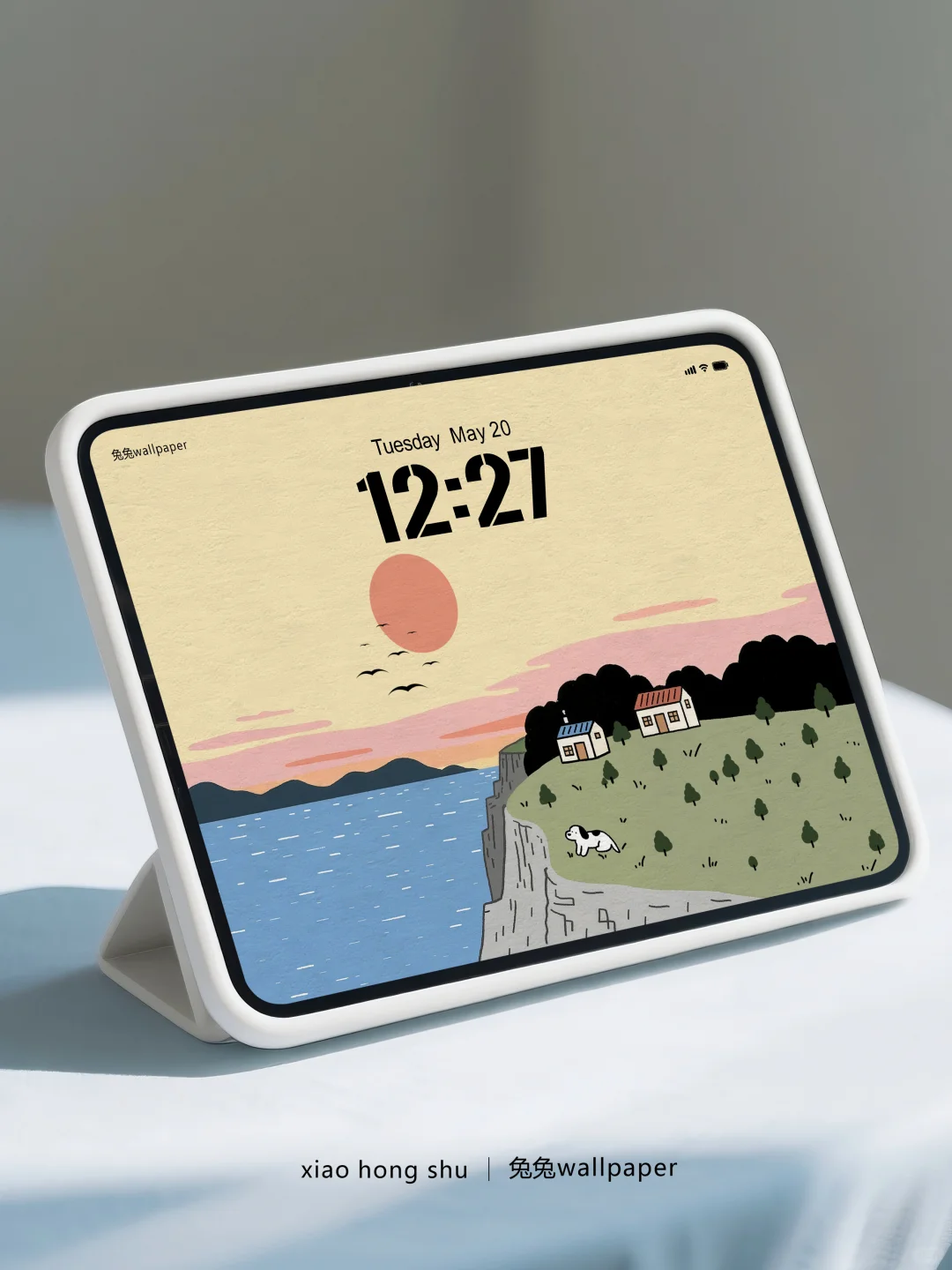 横版平板壁纸｜山脉暖色治愈系壁纸｜52