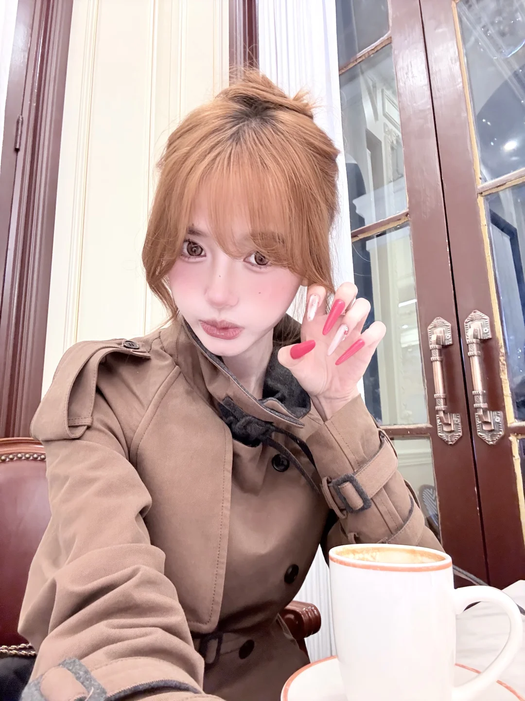 🩷New nali💅娇媚妲己的玫红色美甲～