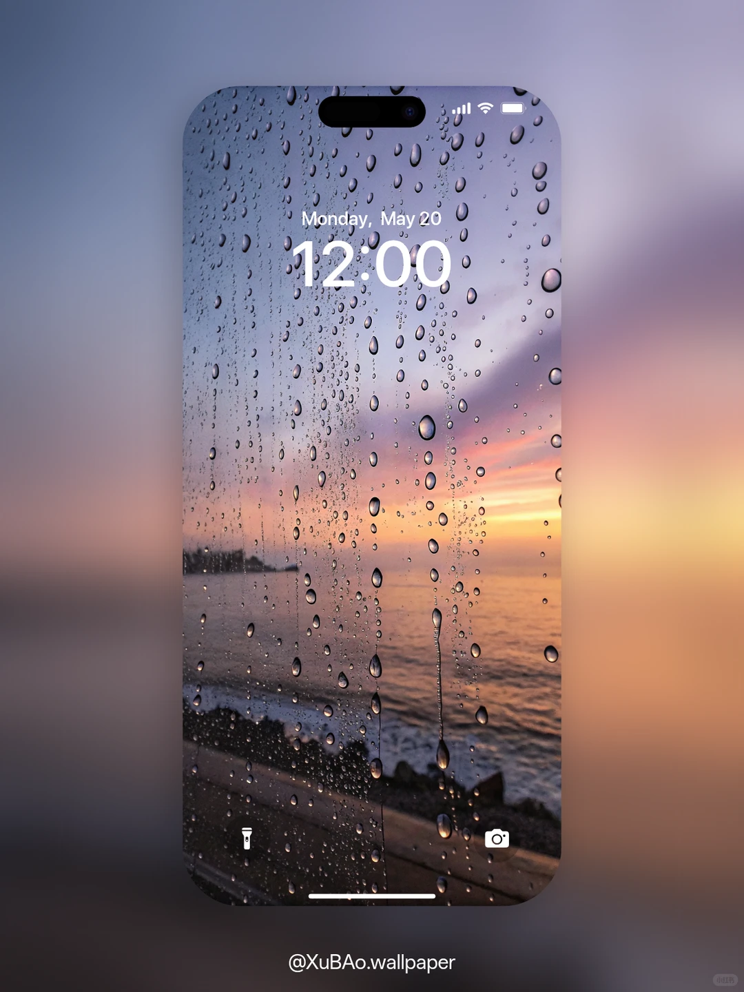 C2533 | 4k壁纸 | 窗雨日落