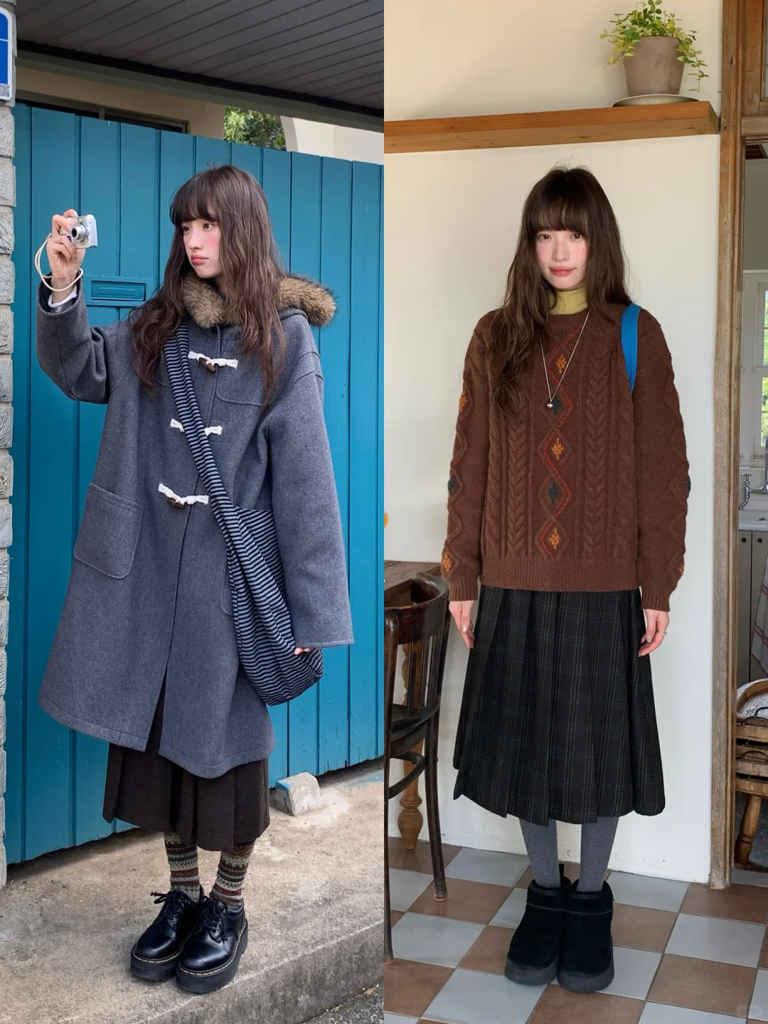 我的冬日复古韩系穿搭合集✖️18