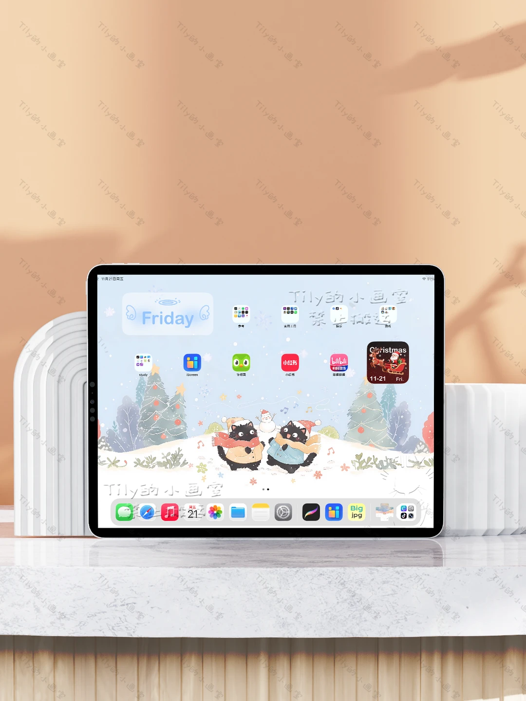 【冬日恋歌❄️】治愈可爱系｜平板壁纸