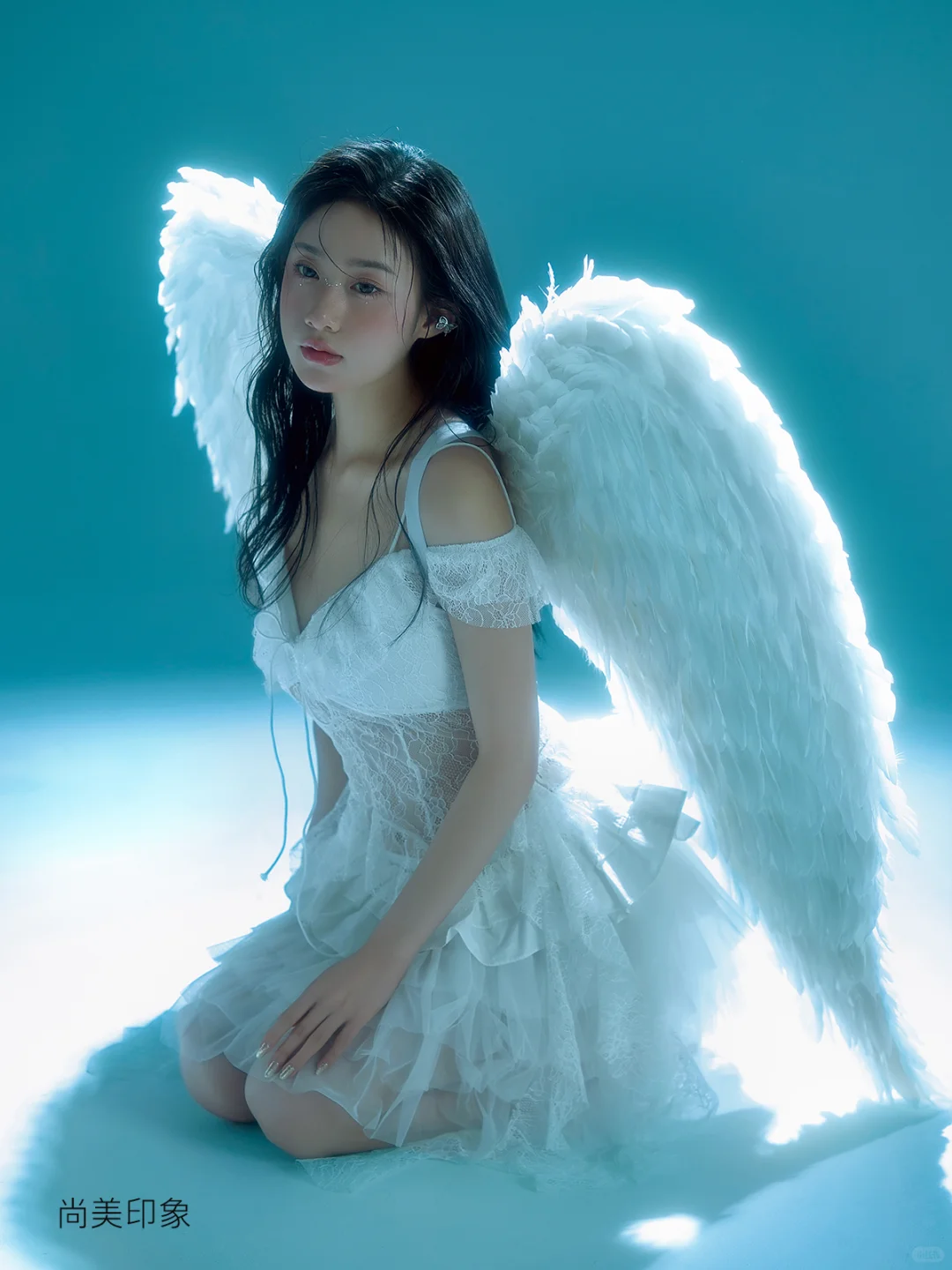 坠入人间的神明少女🕊️🪽天使写真