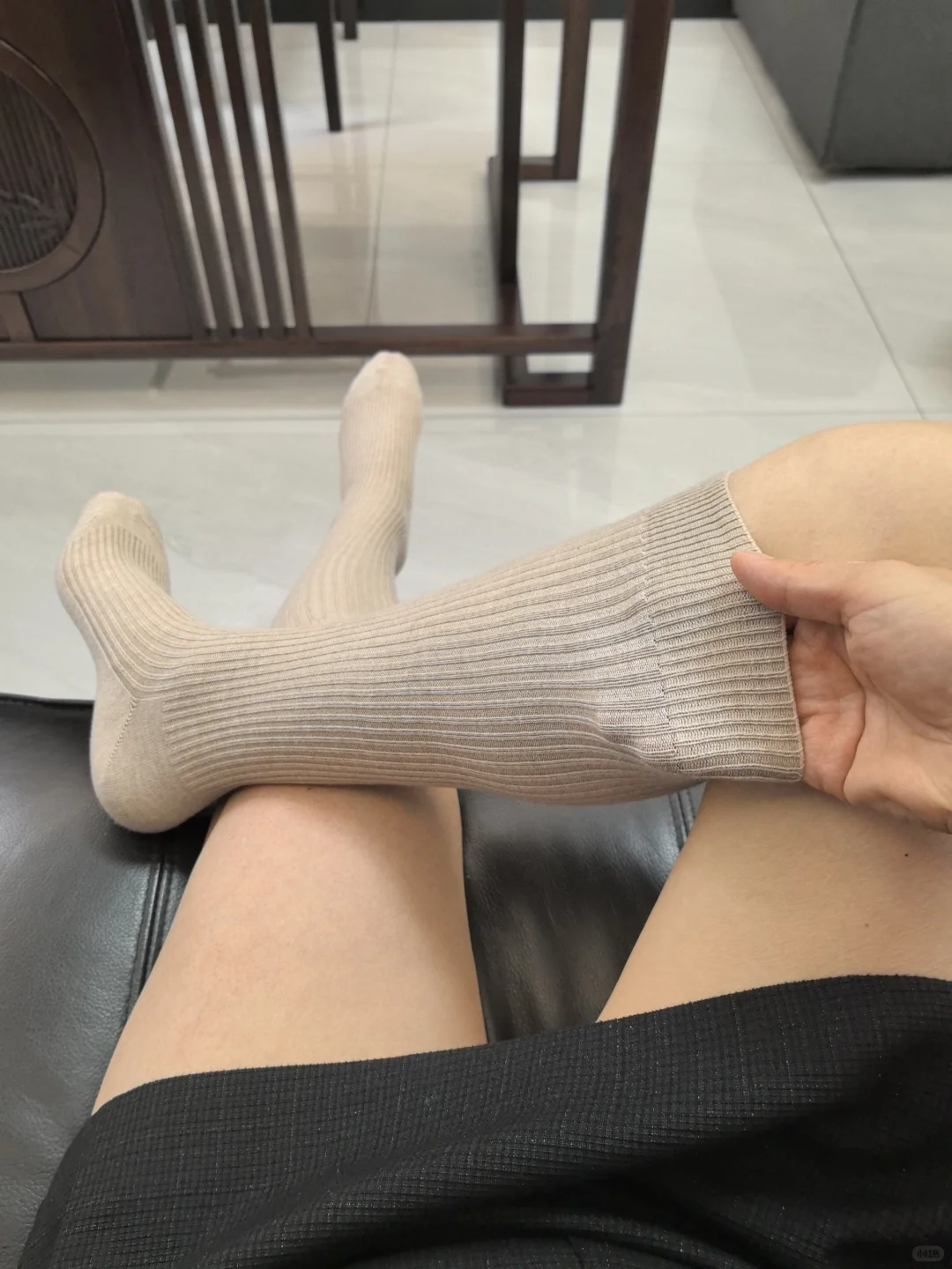 时尚精必备，显瘦又保暖的小腿袜过膝袜👆