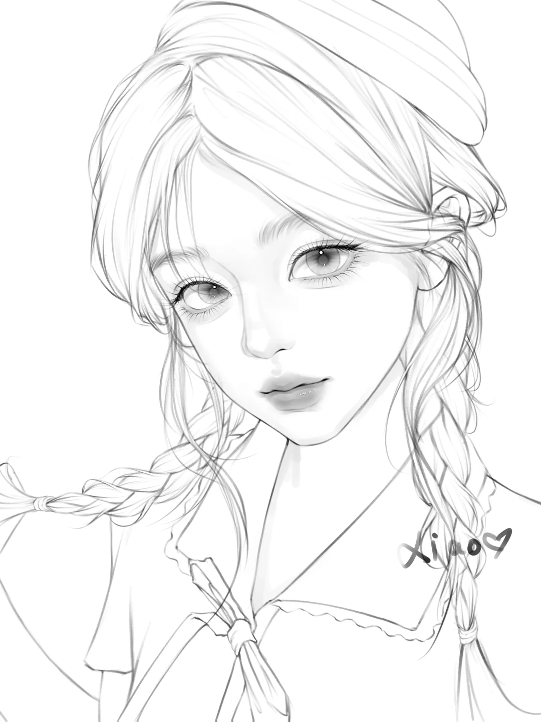 好久没发线稿🎨