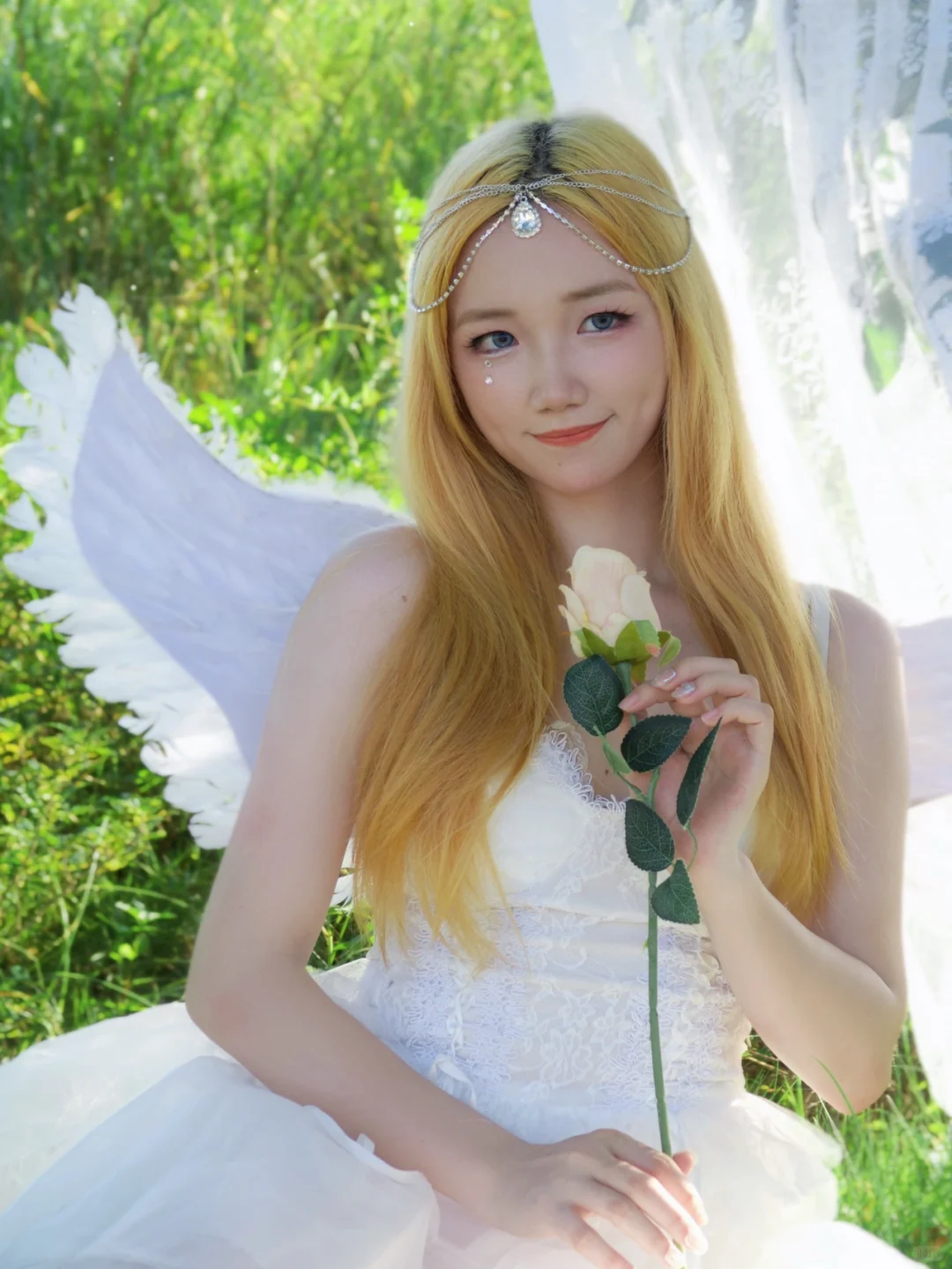 天使翅膀少女写真 | 天使降落人间👼🏻