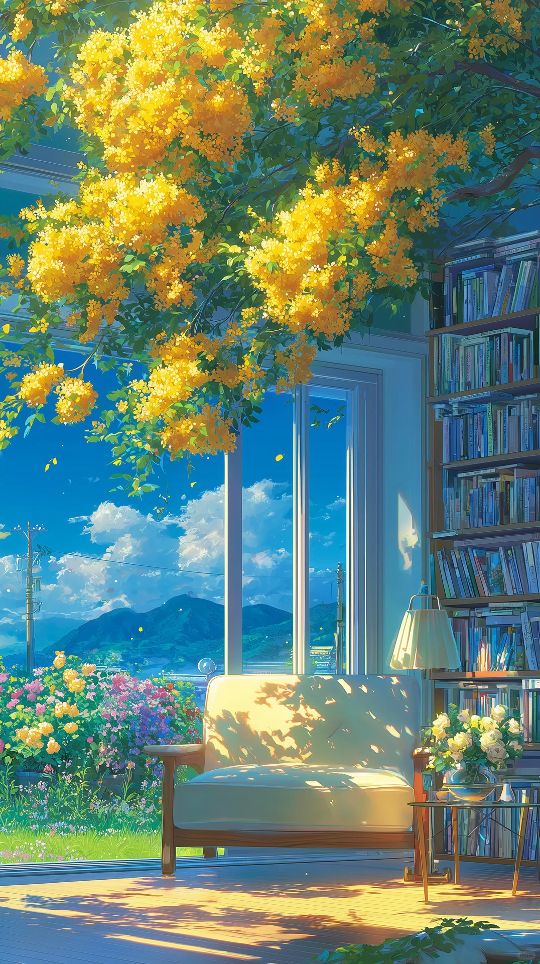 明媚蓝遇到同样明媚的黄