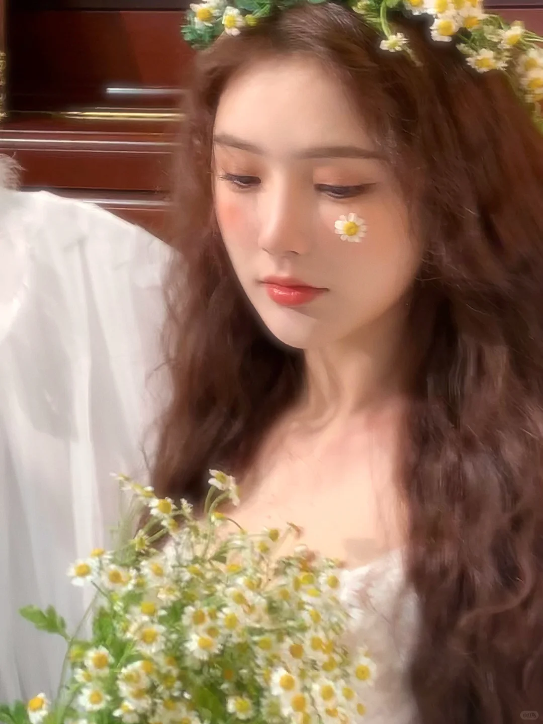 翅膀、花🌼、天使少女写真～～