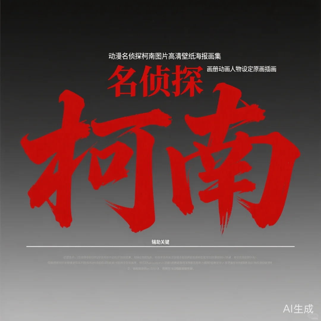 名侦探柯南原画集｜高清壁纸设定攻略