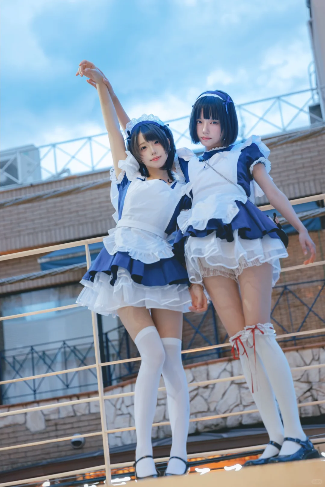 室外人像|东京夜晚の散步w双子女仆