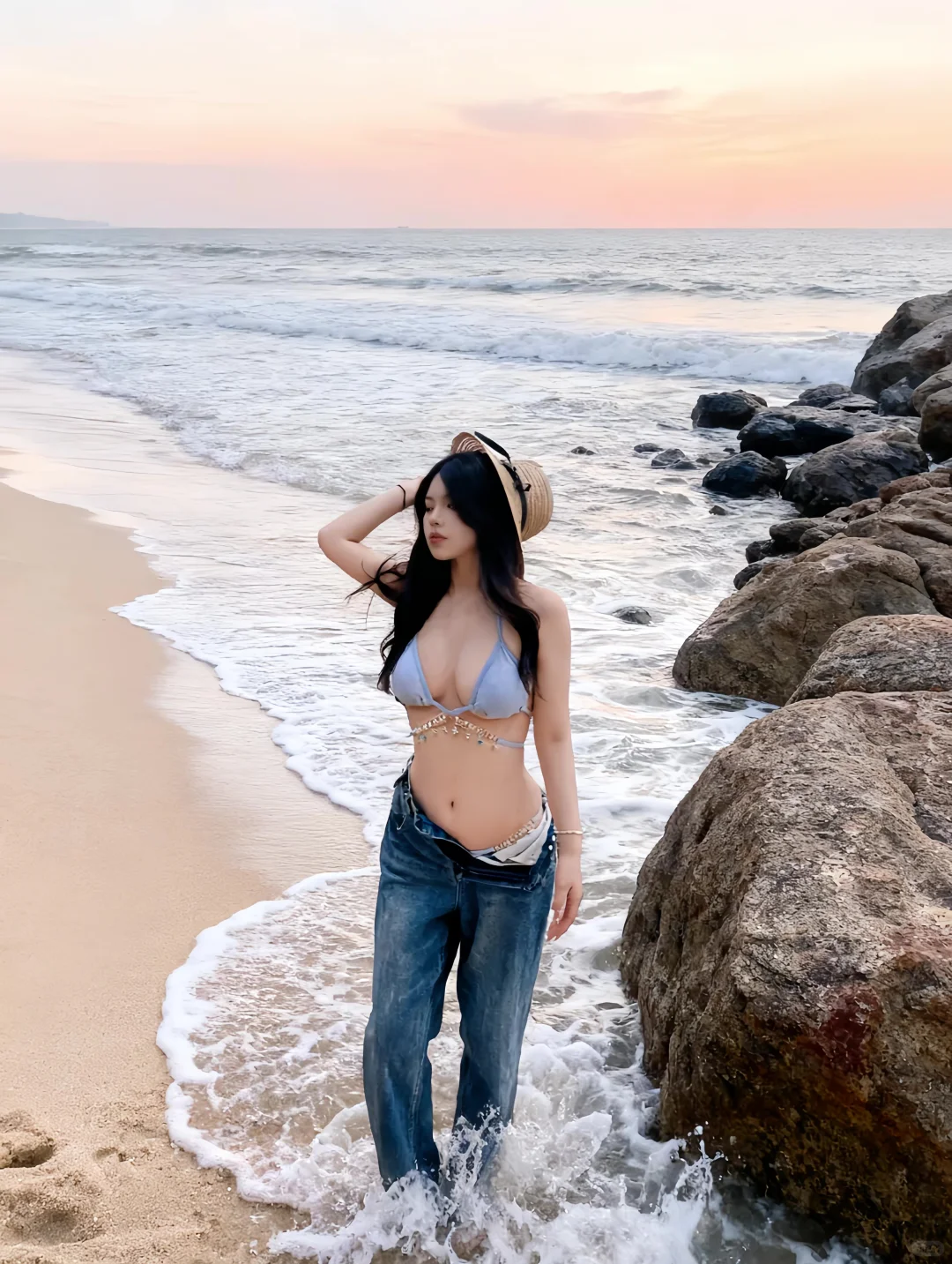 腰臀比改造成功 看上去不错吧？