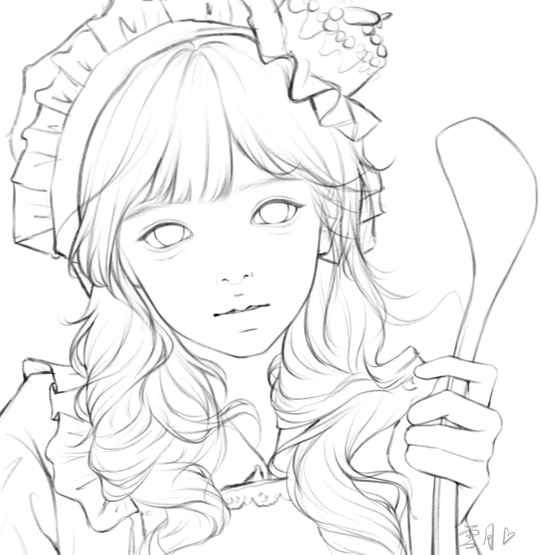 更一下最近的线稿～