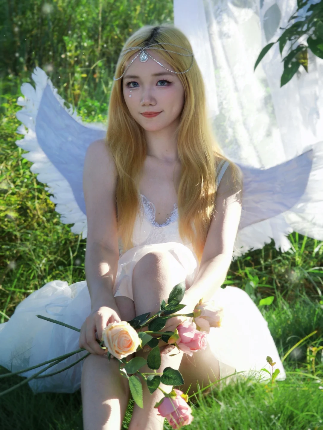 天使翅膀少女写真 | 天使降落人间👼🏻