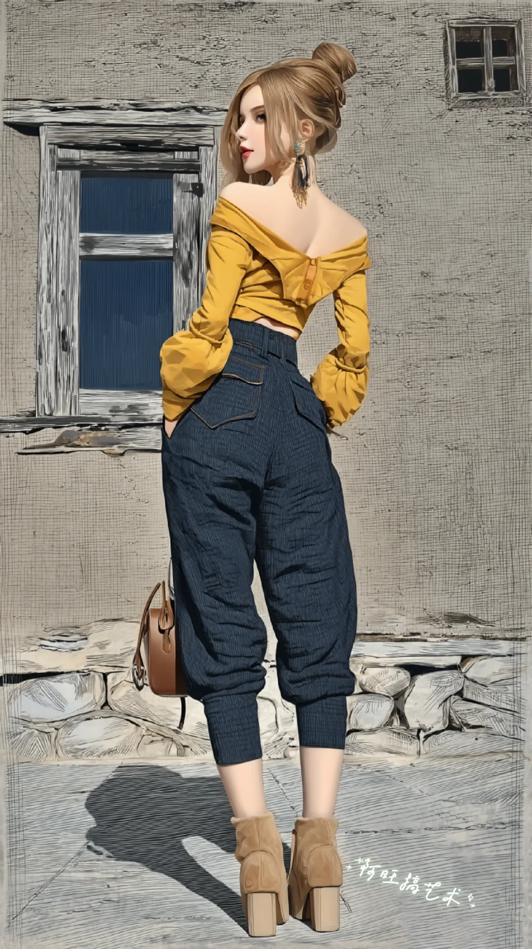 「挑战画100篇背影」可下载文件（25/100）