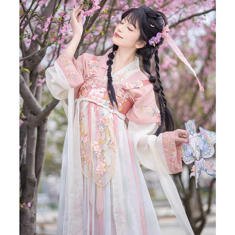 原创汉服女春夏新款齐胸汉元素古风仙气日常