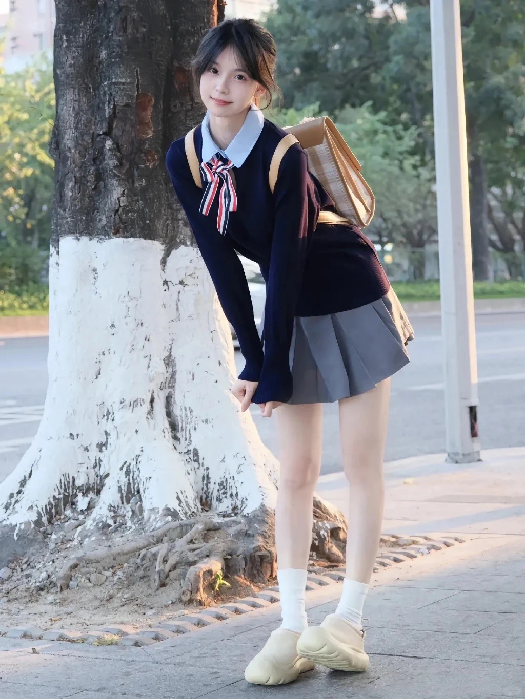 青春校园，温婉动人的青葱学妹