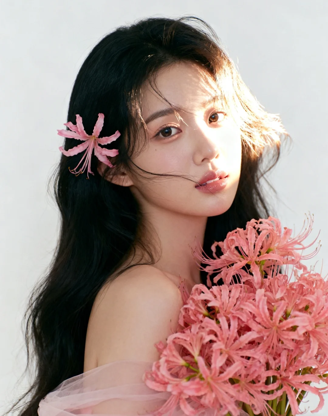 粉色彼岸花花写真｜AI生成‼️