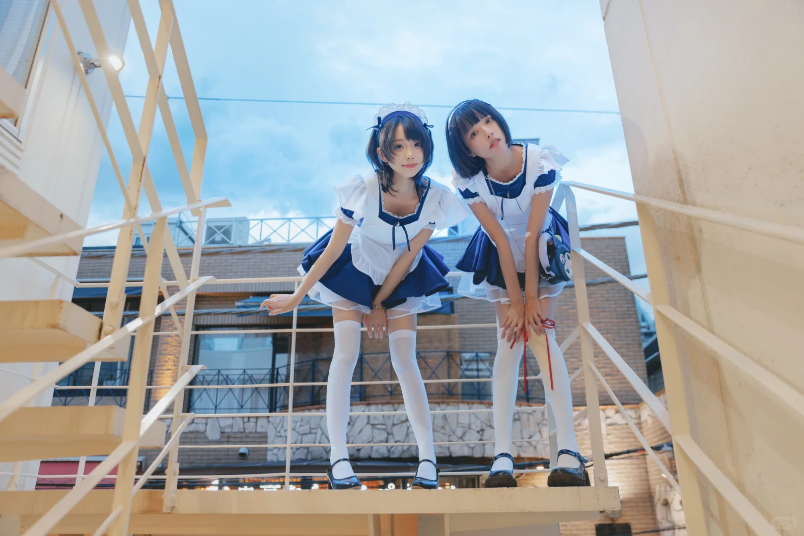 室外人像|东京夜晚の散步w双子女仆