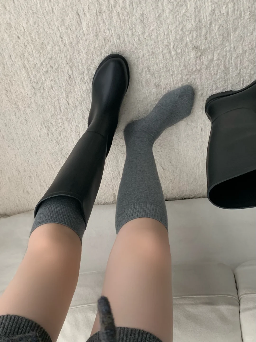 “live实况～定染日杂灰小腿袜 万能搭配单品”