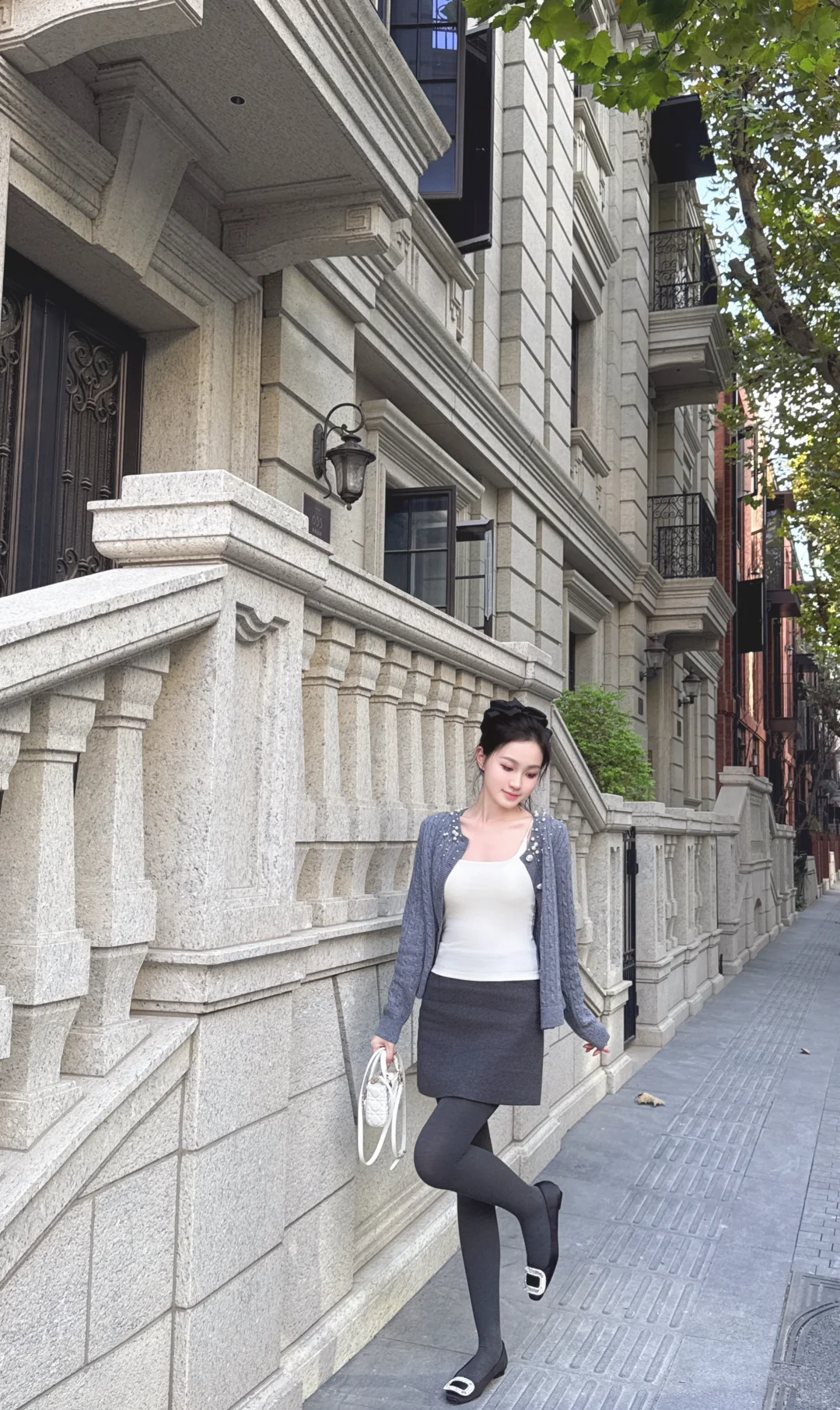灰色连裤袜🩶秋冬不露腿穿搭的神！！