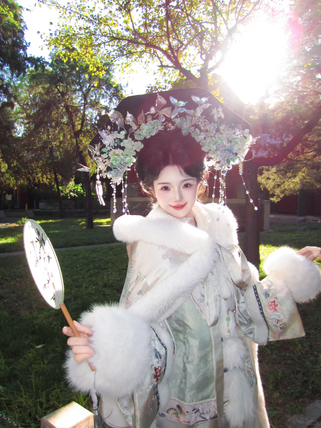 花2️⃣4️⃣9️⃣格格妆，路人以为在拍戏