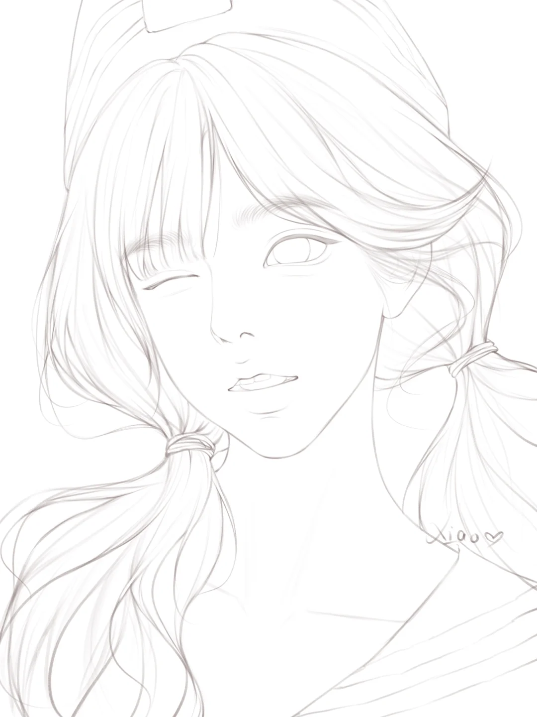 好久没发线稿🎨