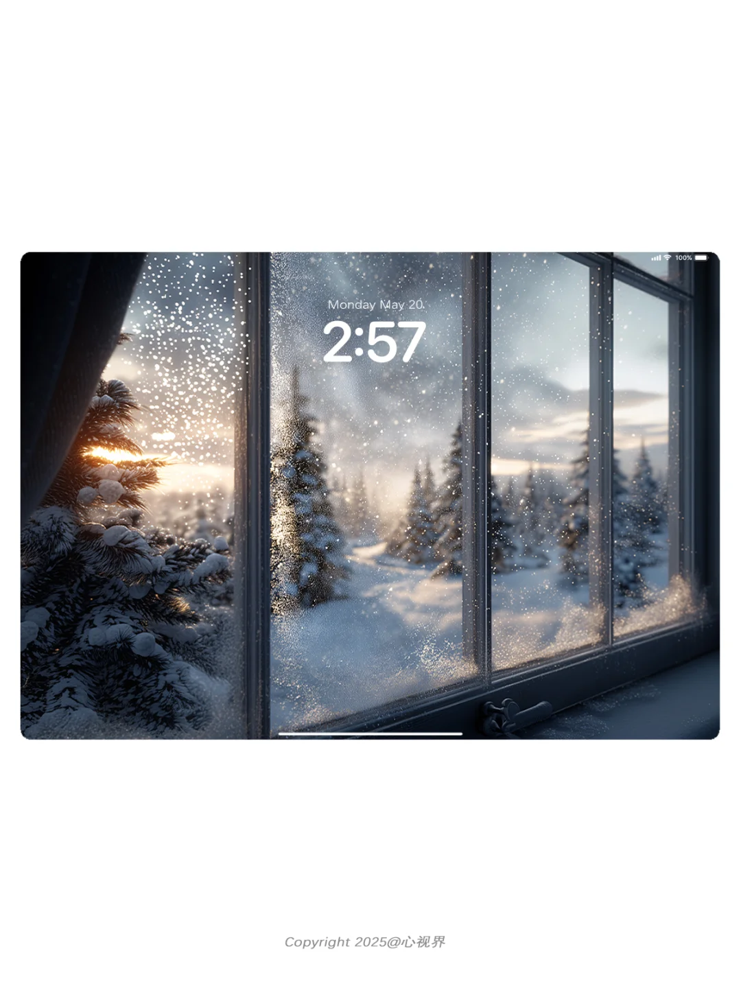 “冬日闪闪发光的白色雪花❄️” | 189壁纸