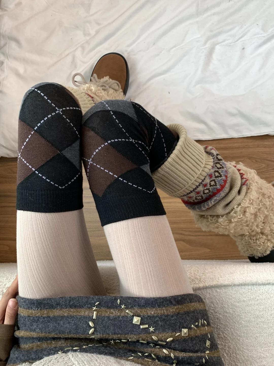 6️⃣套叠穿分享｜漂亮袜子一次穿个够！！