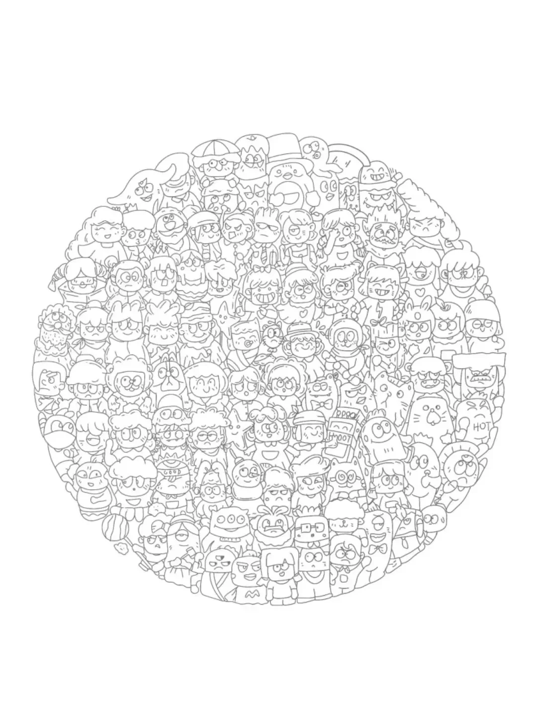 摸鱼 | 描线线稿